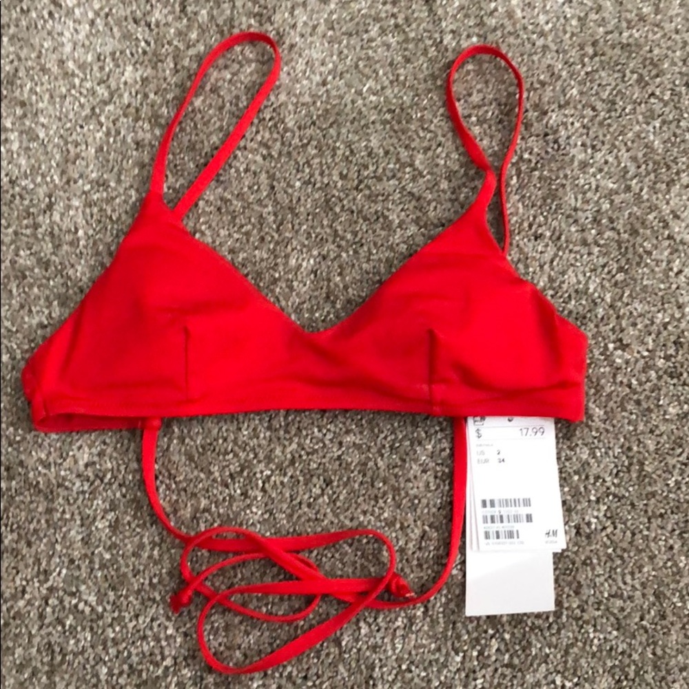 H&M Red Swim Top